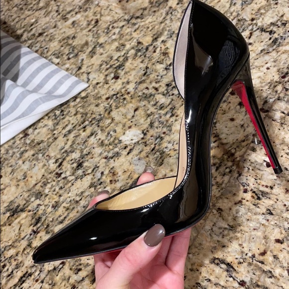 Iriza 100 Black Patent Heels - Picture 8 of 11